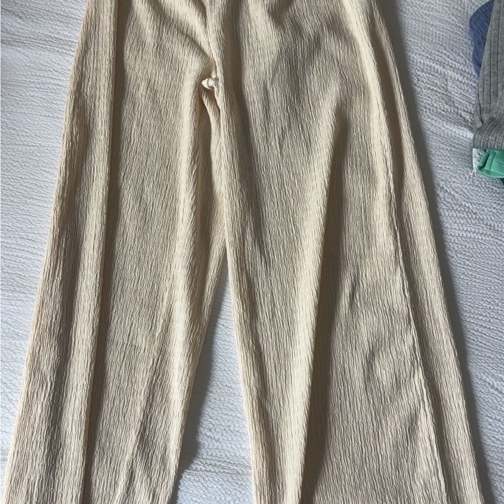 H&M Off-White Textured Fabric